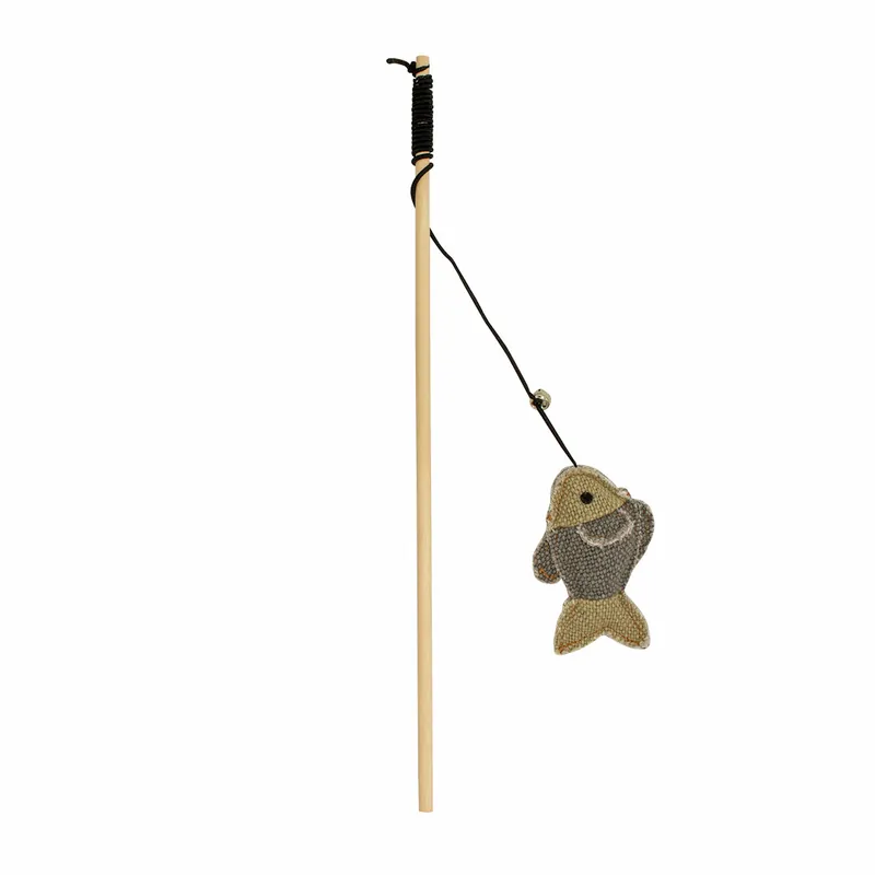 Neue Kollektion ebi Canvas Spielangel Fisch 40 x 6,8 x 4 cm grau